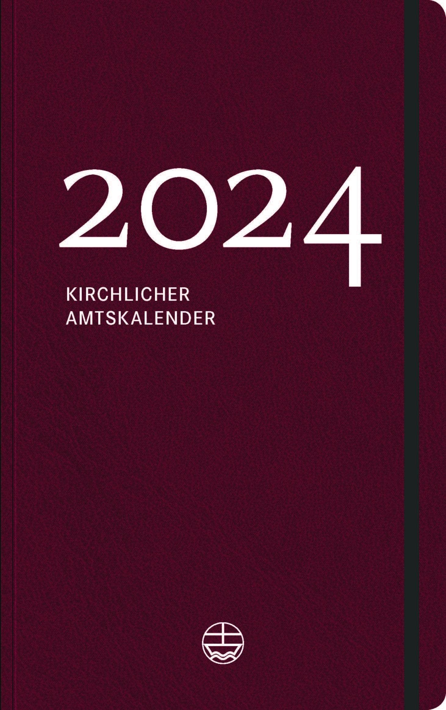Kirchlicher Amtskalender 2024 – rot: Taschenkalender für das evangelische Kirchenjahr. Christlicher Kalender mit Herrnhuter Losungen 2024, Tagesspruch, Wochenspruch und Predigttext Calendars