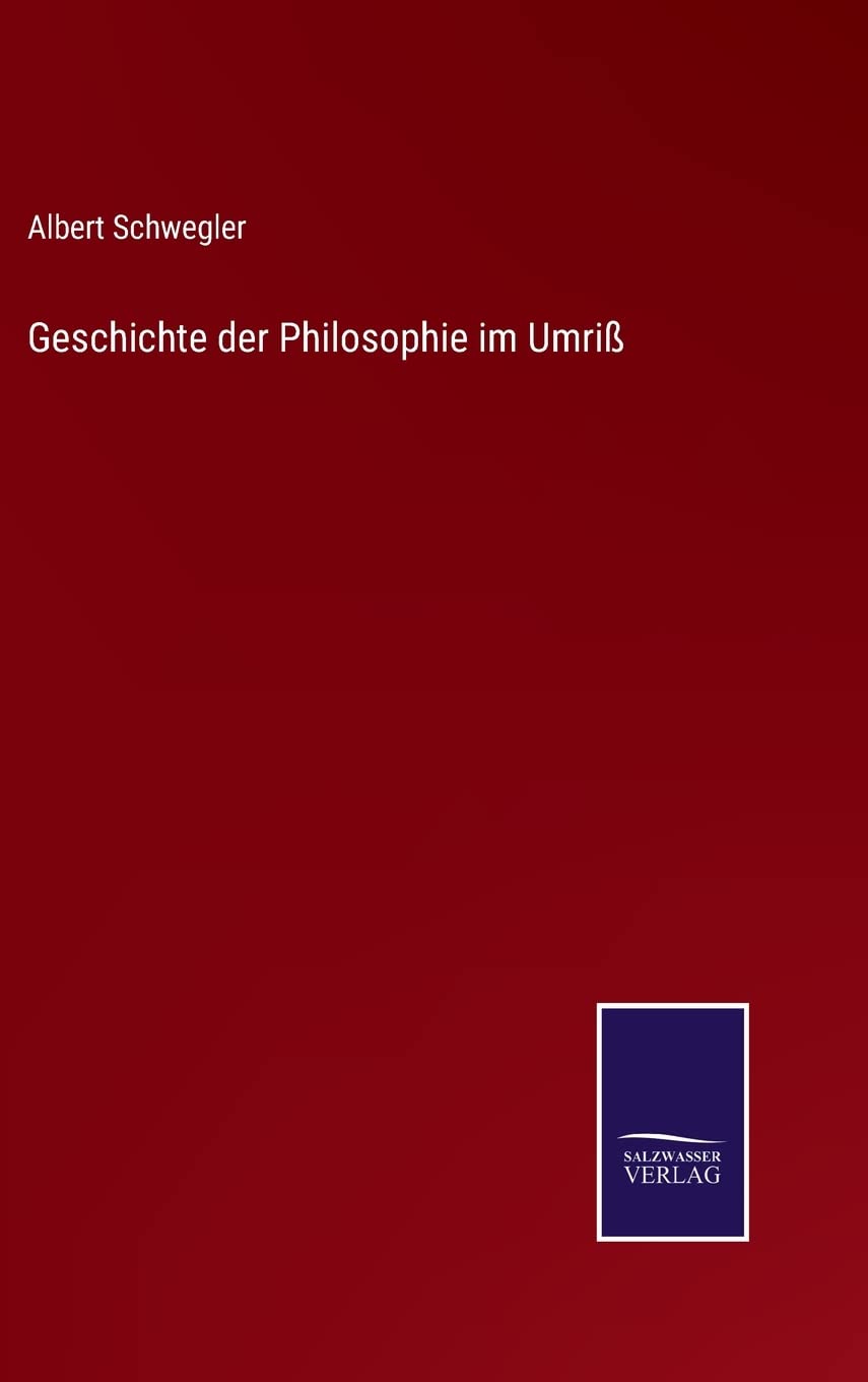 Geschichte der Philosophie im Umriß Contemporary literature