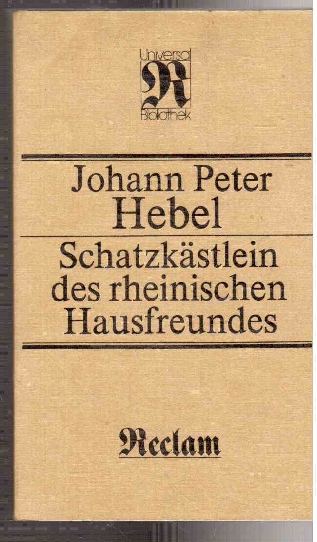 Schatzkästlein des rheinischen Hausfreundes (RUB, 1176) Contemporary literature