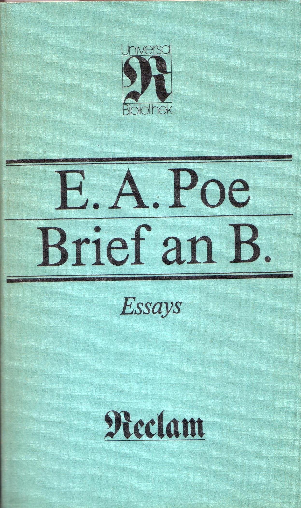 Product Image: Brief an B. Essays