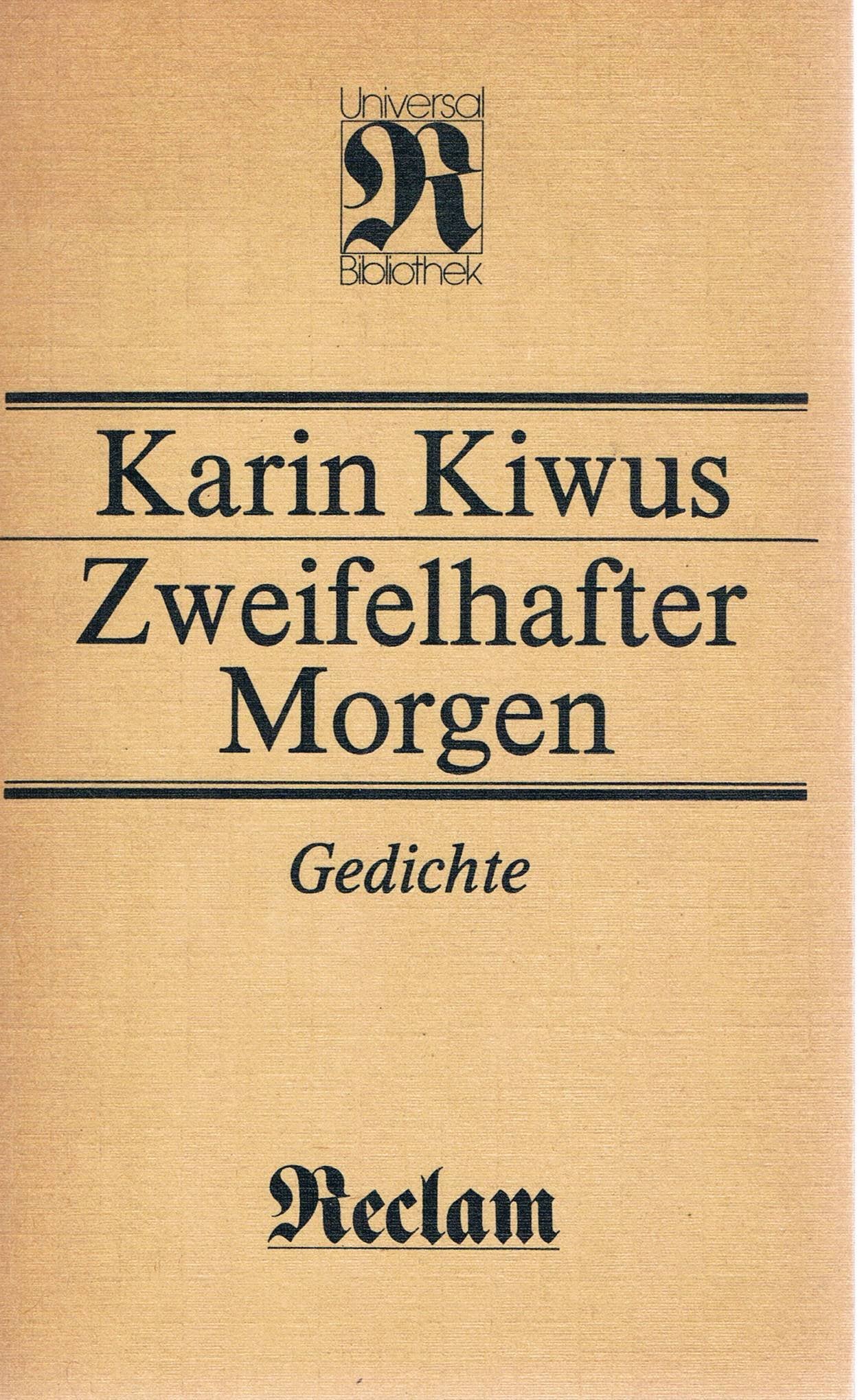 Zweifelhafter Morgen: Gedichte (Belletristik) (German Edition) book