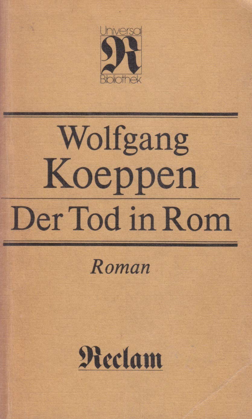 Der Tod in Rom. Roman Contemporary literature