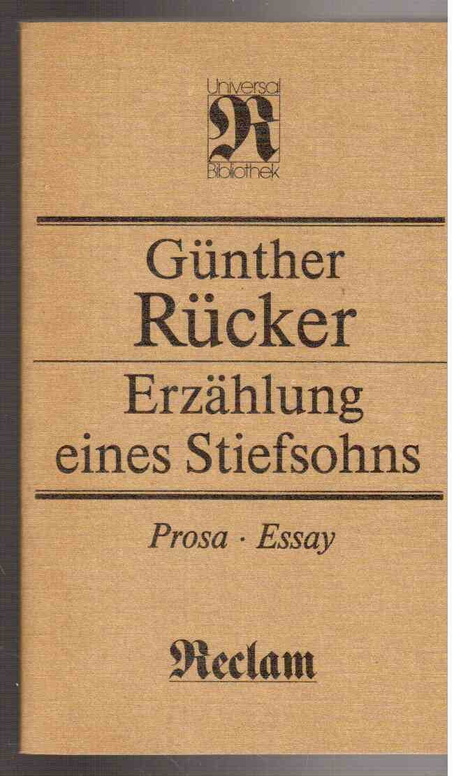 Erzahlung eines Stiefsohns: Prosa, Essay (Reclams Universal-Bibliothek) (German Edition) Books