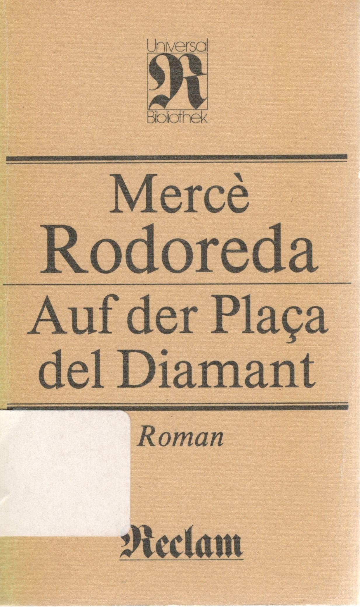 Auf Der Placa Del Diamant, Contemporary literature Books