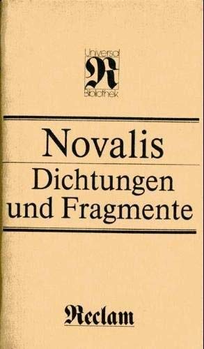 Dichtungen und Fragmente (Reclams Universal-Bibliothek, 394) Books