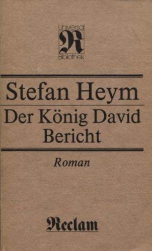 Der Konig David Bericht Contemporary literature