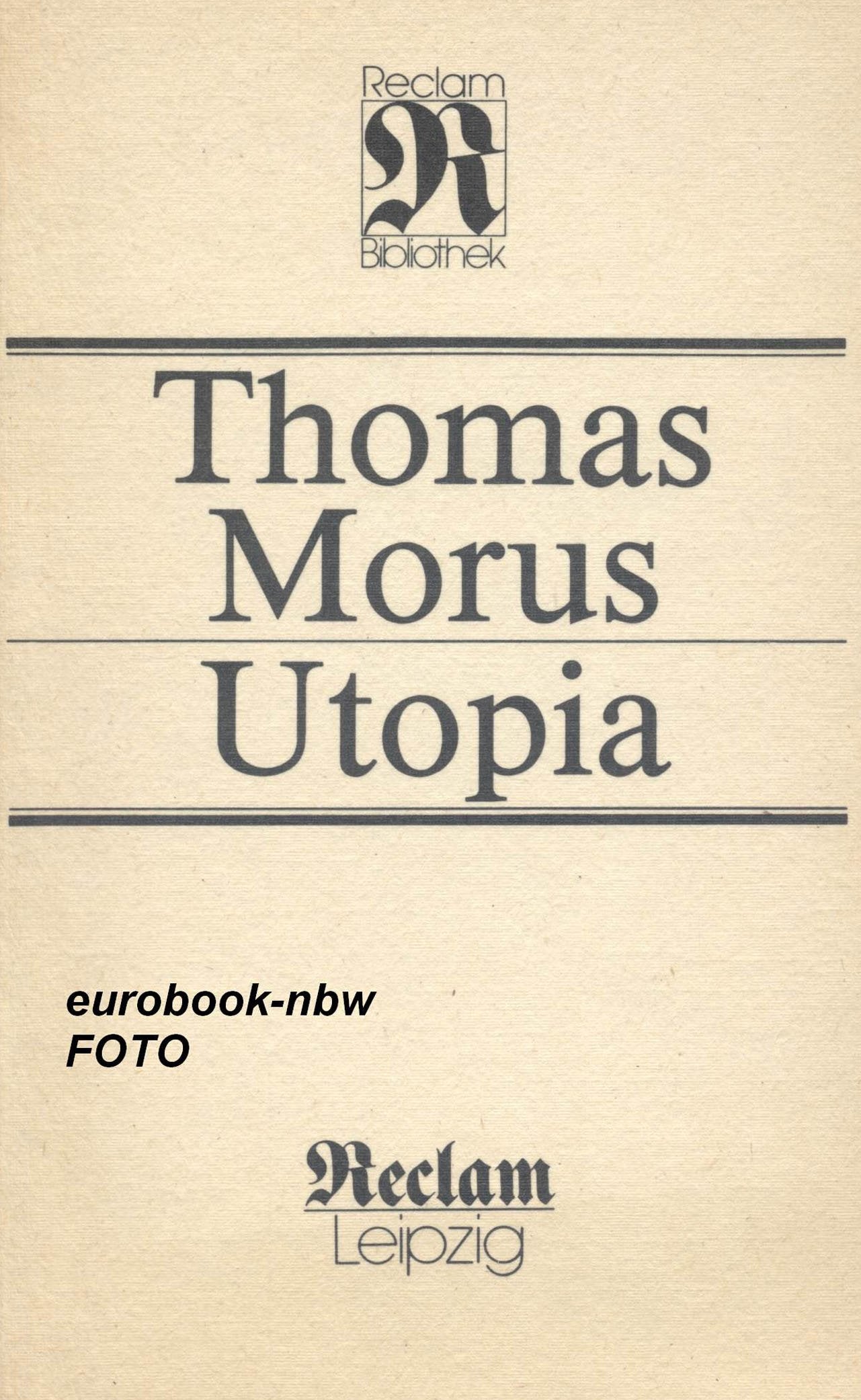 Product Image: Thomas Morus: Utopia (Philosophie, Geschichte, Kulturgeschichte)