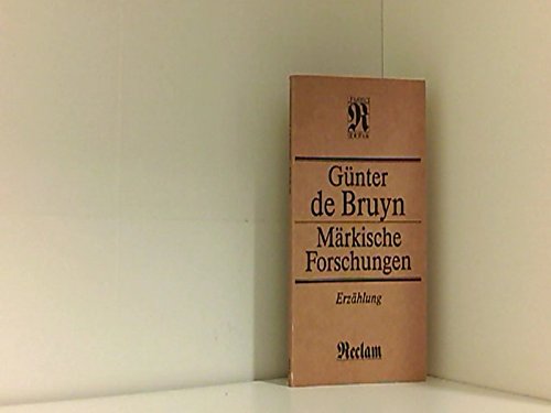 Günter de Bruyn: Märkische Forschungen - Erzählung Books
