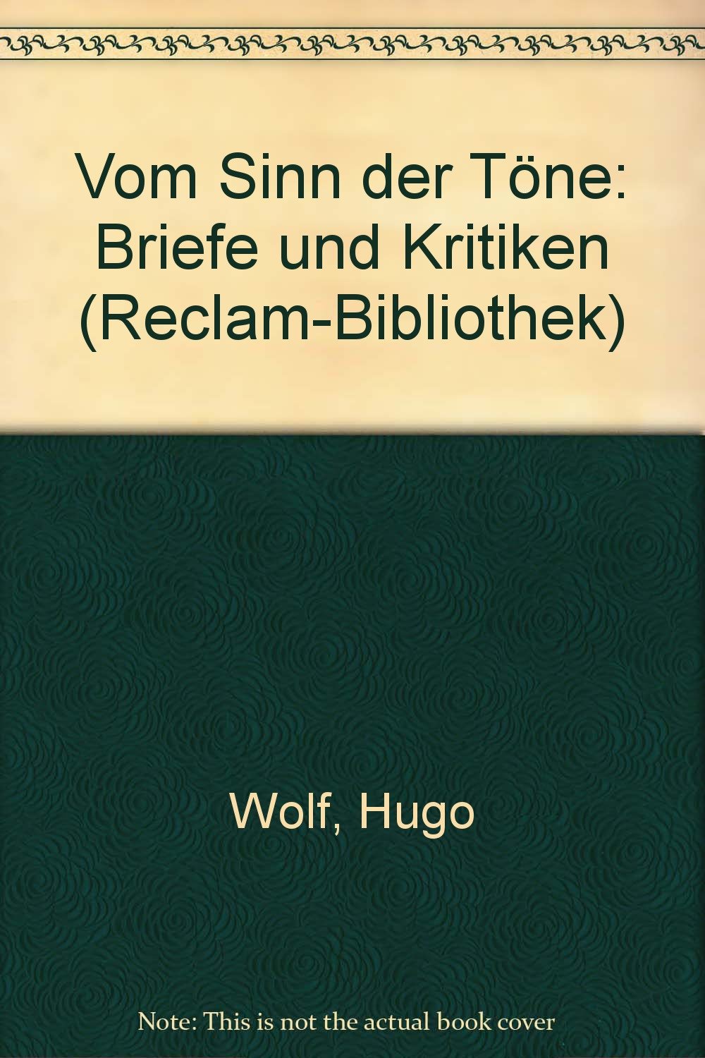 Product Image: Vom Sinn der Töne.
