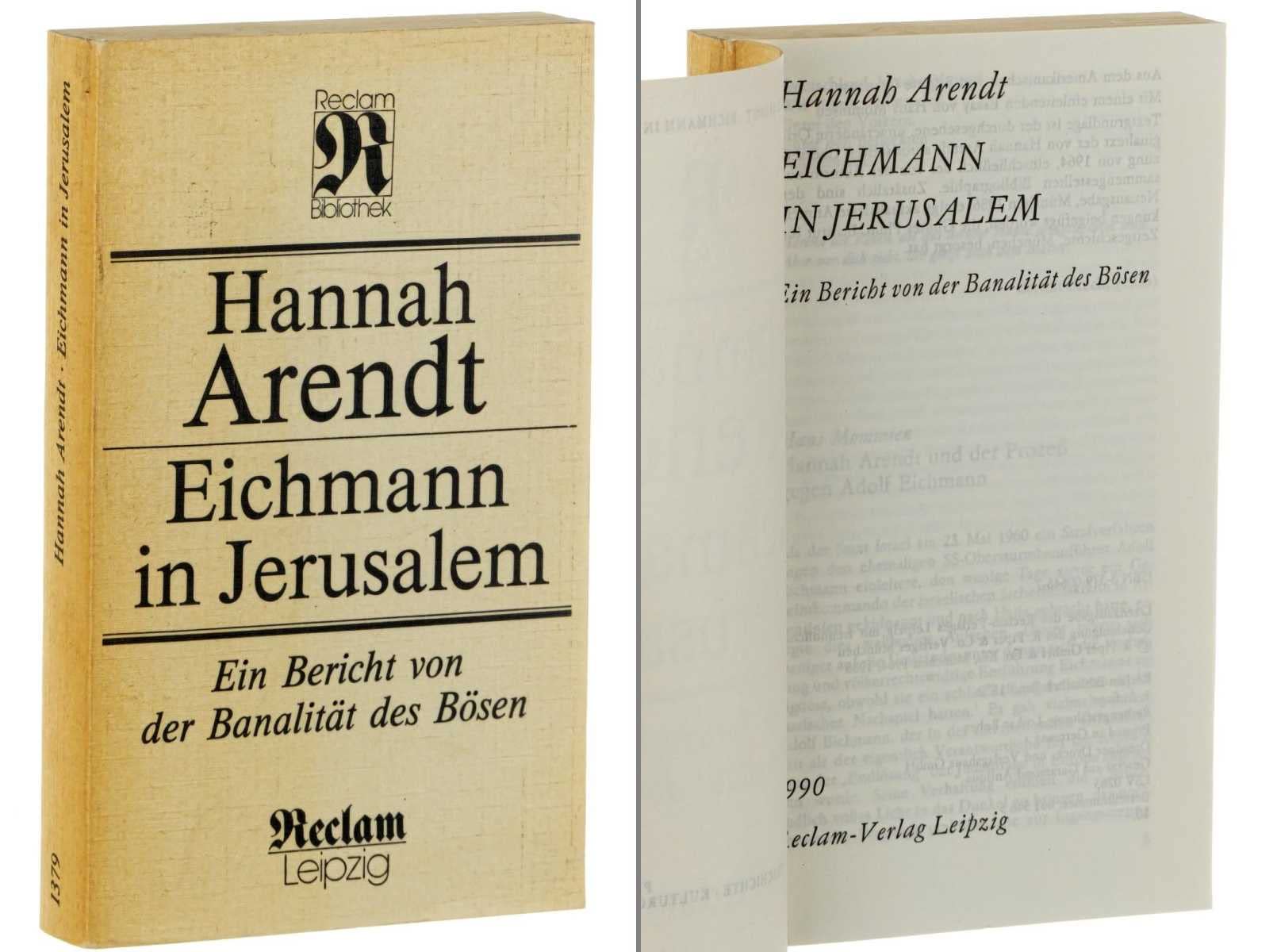 Eichmann in Jerusalem. Ein Bericht von der Banalität des Bösen Law