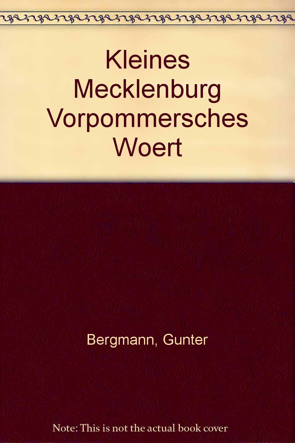 Kleines mecklenburg-vorpommersches Wörterbuch Learning & Reference