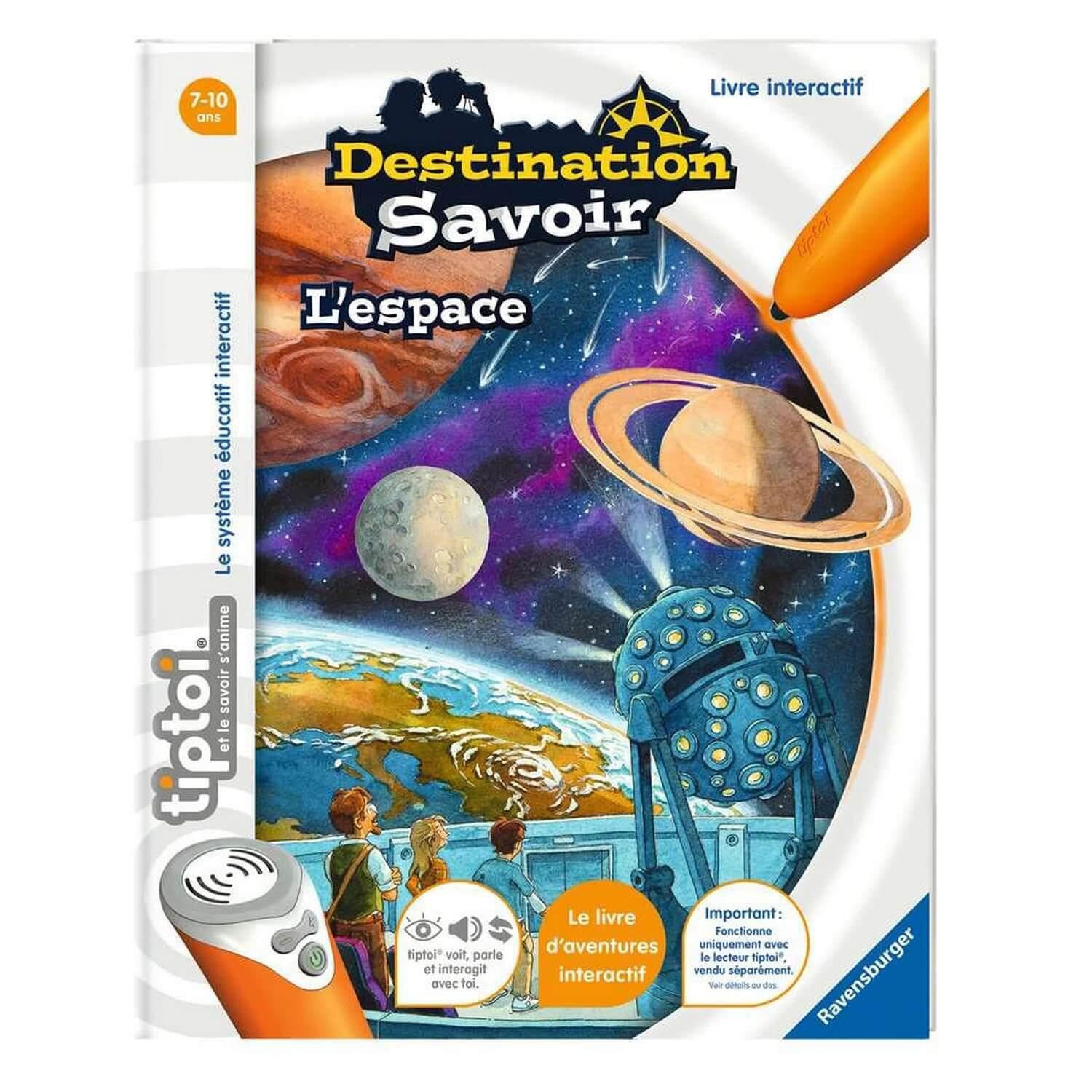 Ravensburger - tiptoi®- Livre interactif - Destination Savoir L'espace - Jeu éducatif électronique, sans écran - A partir de 7 ans - version française - 13 099 007 Books