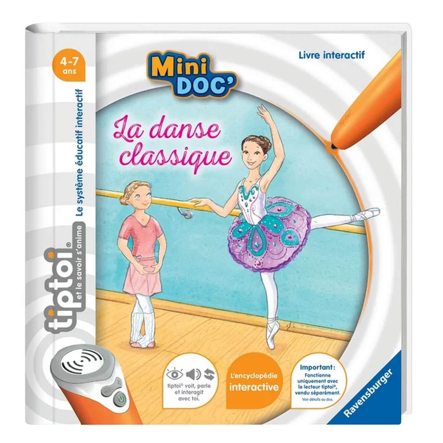 Ravensburger - tiptoi®- Livre interactif - Mini Doc' La danse classique - Jeu éducatif électronique, sans écran - A partir de 4 ans - Version française - 13 099 021 Books