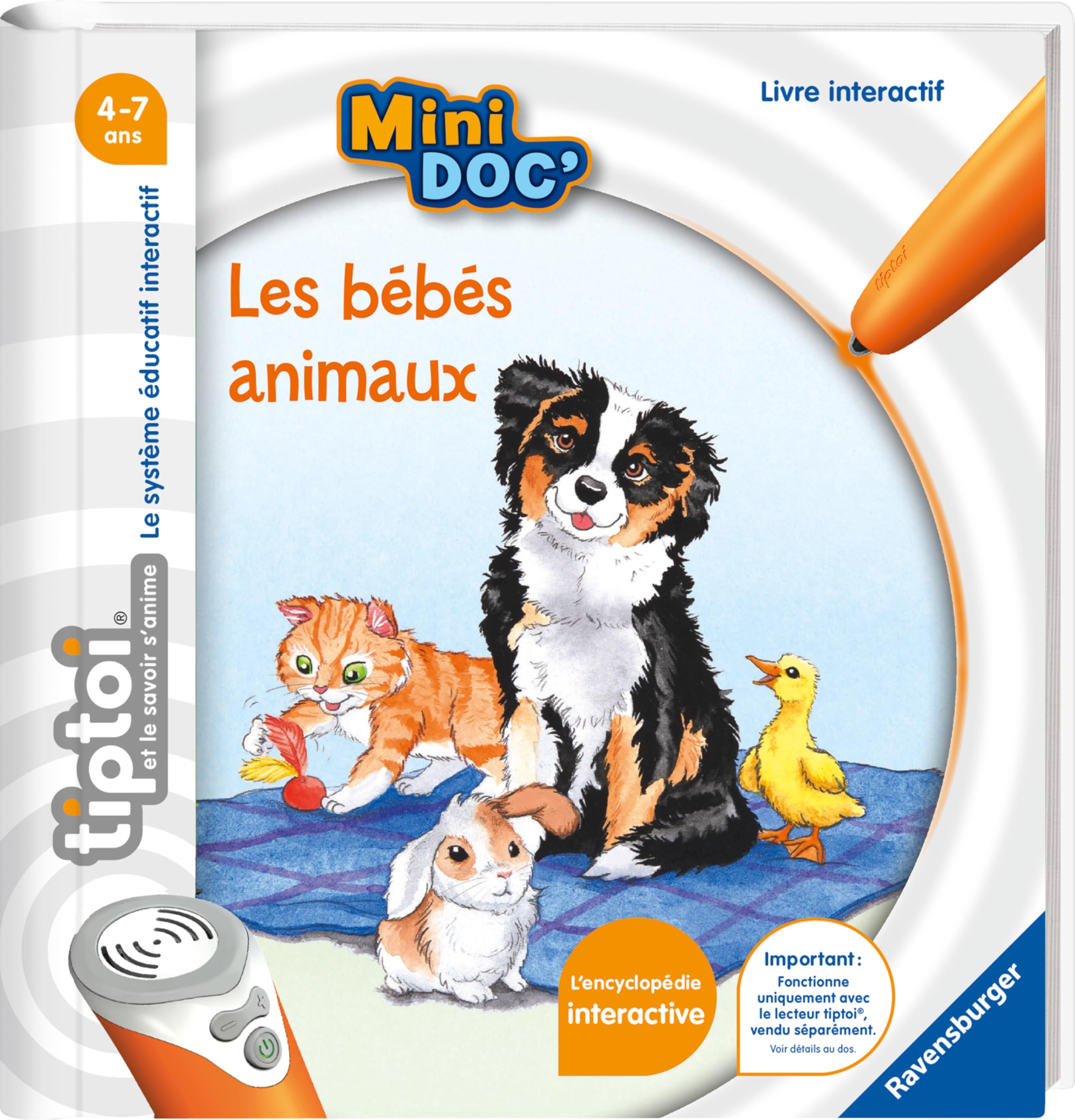 Ravensburger- tiptoi- Livre interactif- Mini Doc'- Les bébés animaux - A partir de 4 ans- 13 099 022 book