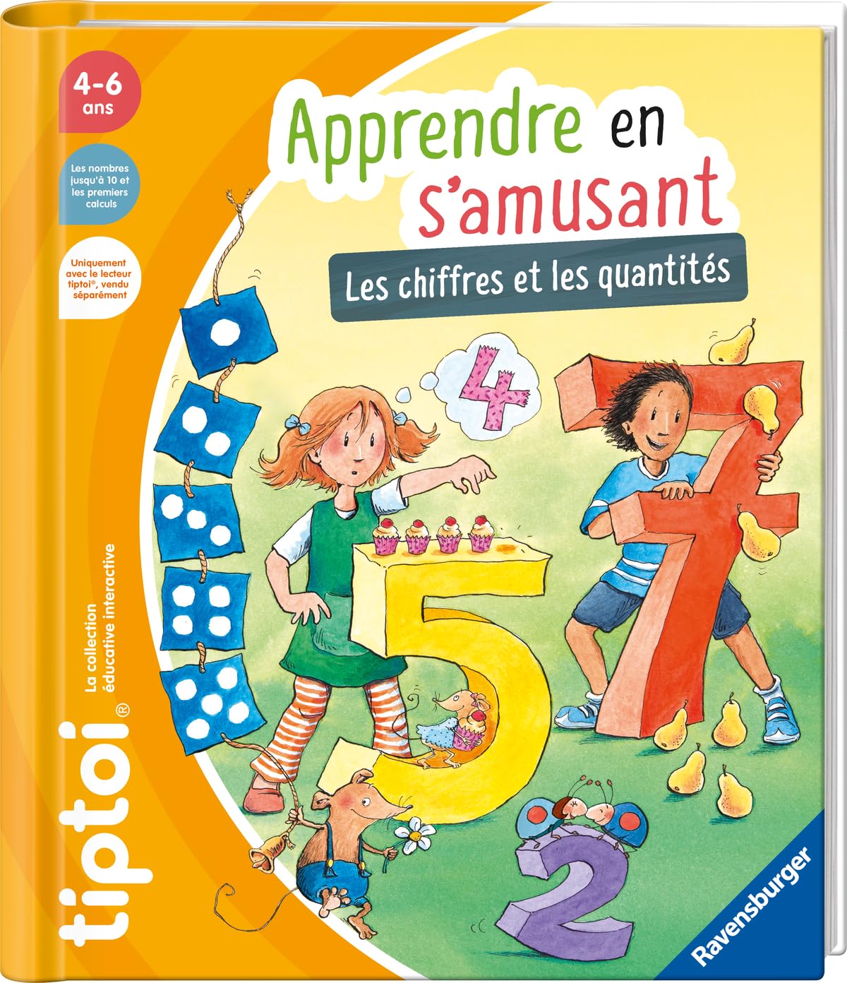 Ravensburger - tiptoi® - Livre interactif - Apprendre en s'amusant : les chiffres et les quantités - Jeu éducatif électronique, sans écran - A partir de 4 ans - version française - 13099049 book