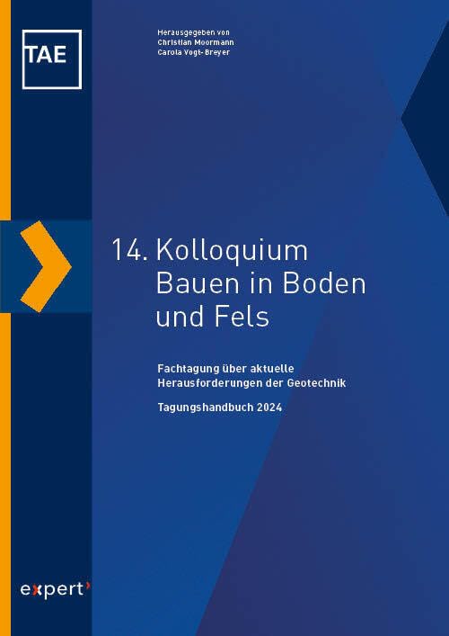 14. Kolloquium Bauen in Boden und Fels Business & Technology