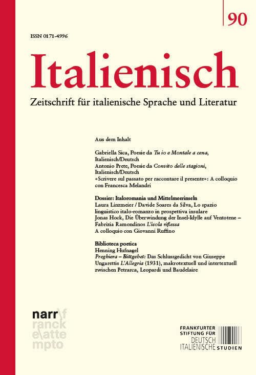 Italienisch Band 90 | 45. Jahrgang, Heft 2 Social Sciences