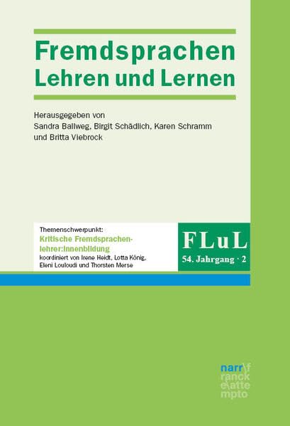FLuL - Fremdsprachen Lehren und Lernen 54, 2 General education