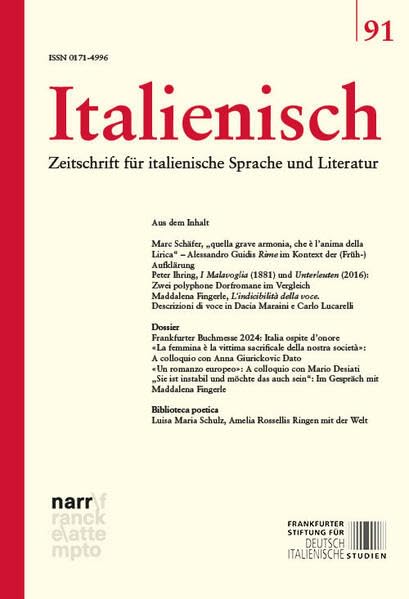 Italienisch Band 91 | 46. Jahrgang, Heft 1 Social Sciences