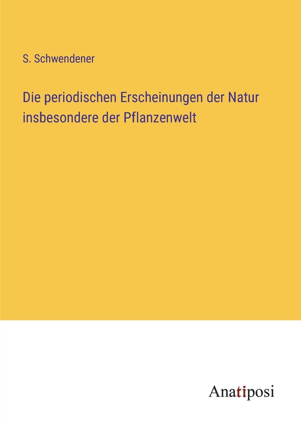 Die periodischen Erscheinungen der Natur insbesondere der Pflanzenwelt Contemporary literature