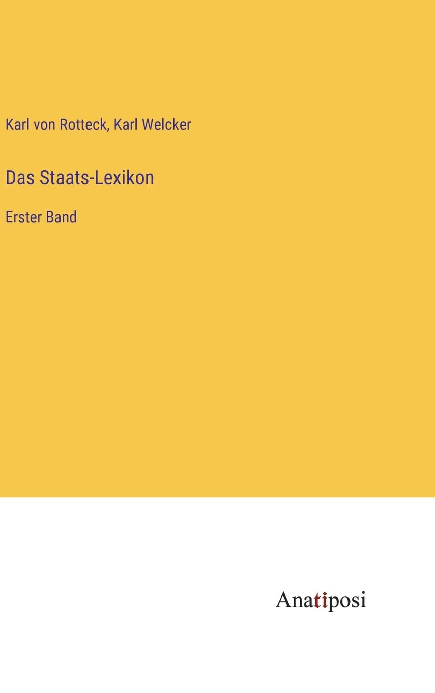 Das Staats-Lexikon: Erster Band Contemporary literature