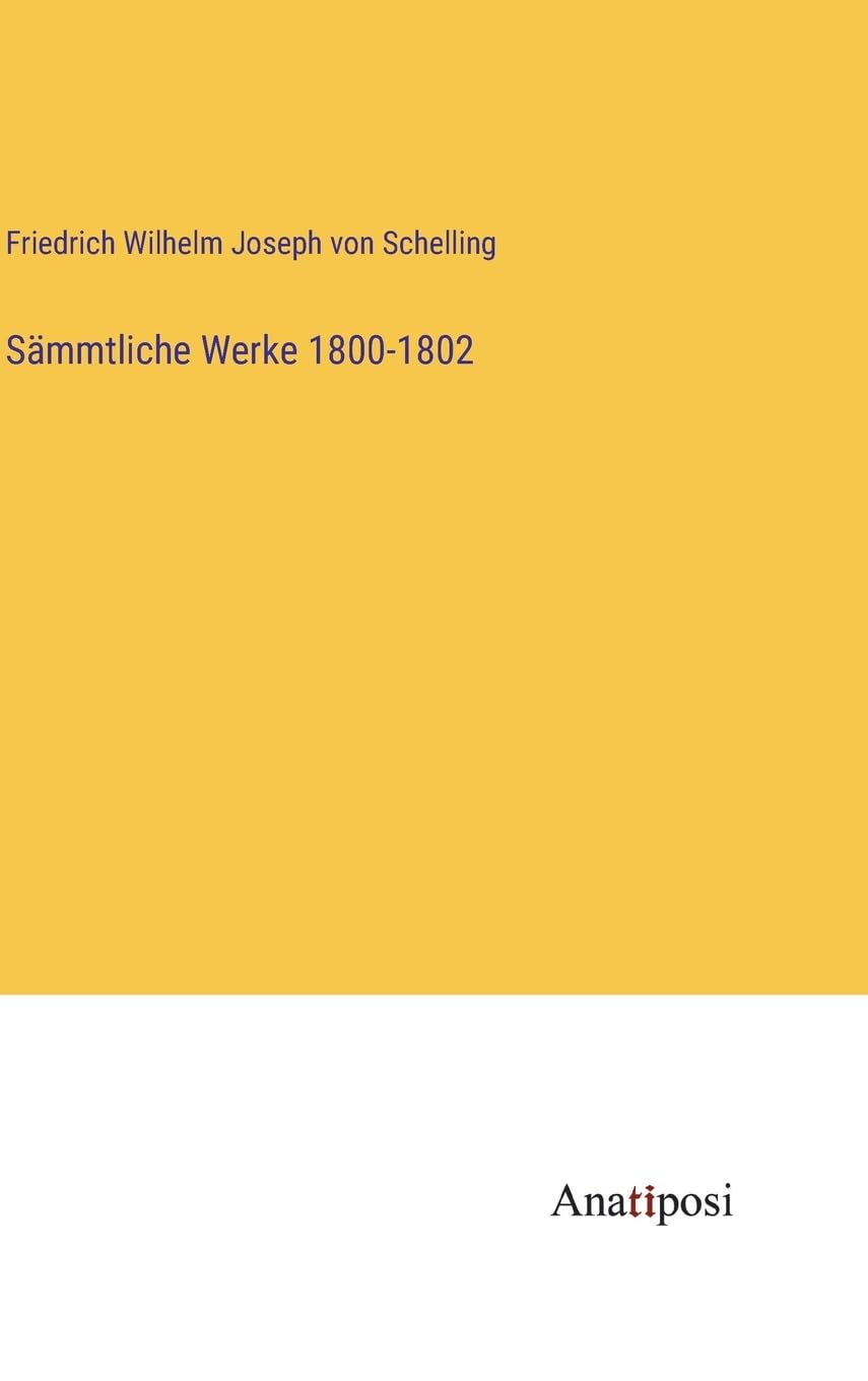 Sämmtliche Werke 1800-1802 Contemporary literature