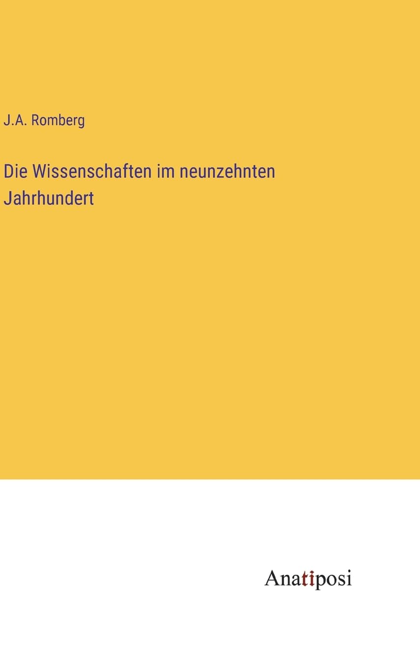 Die Wissenschaften im neunzehnten Jahrhundert Contemporary literature