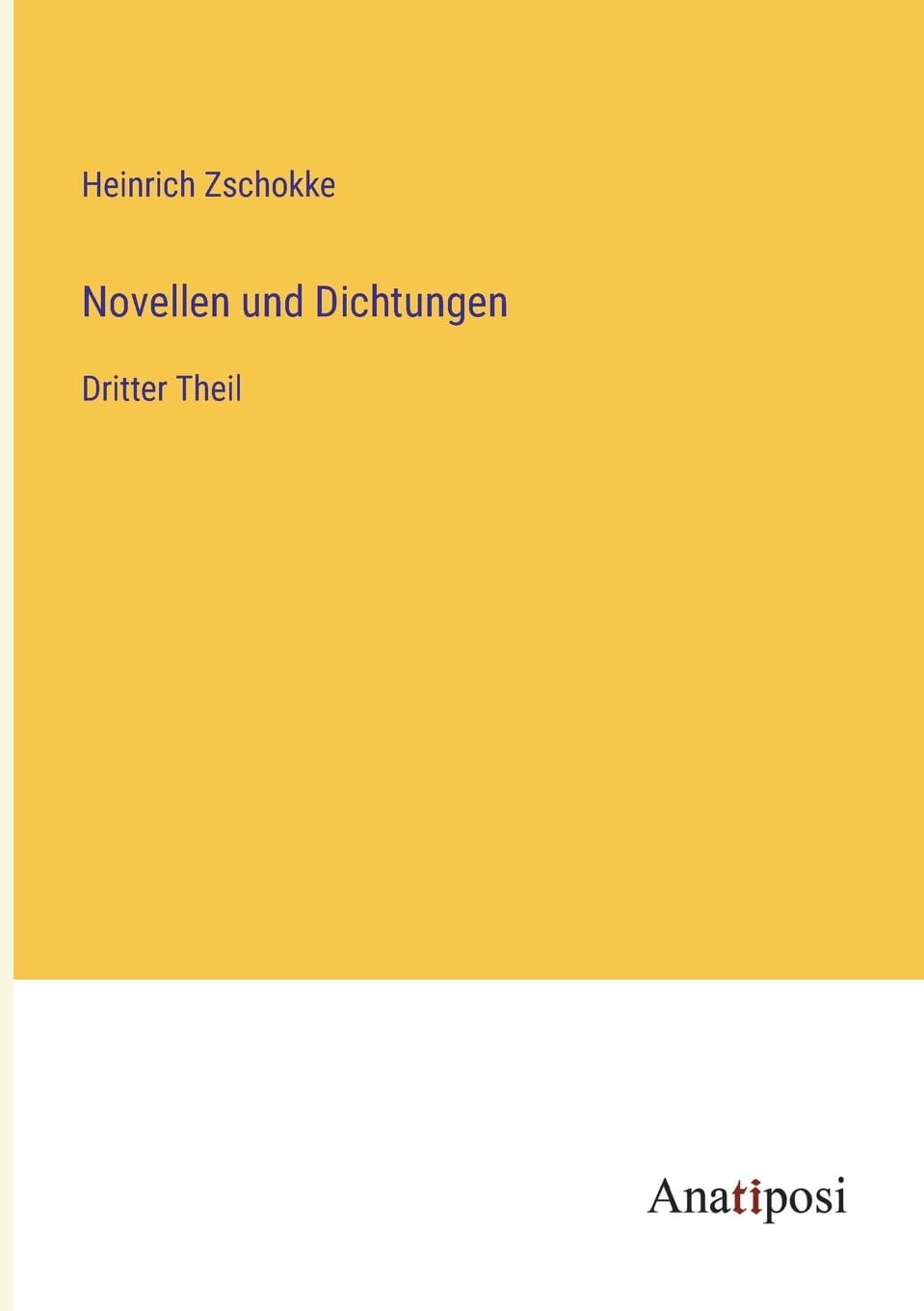 Novellen und Dichtungen Contemporary literature