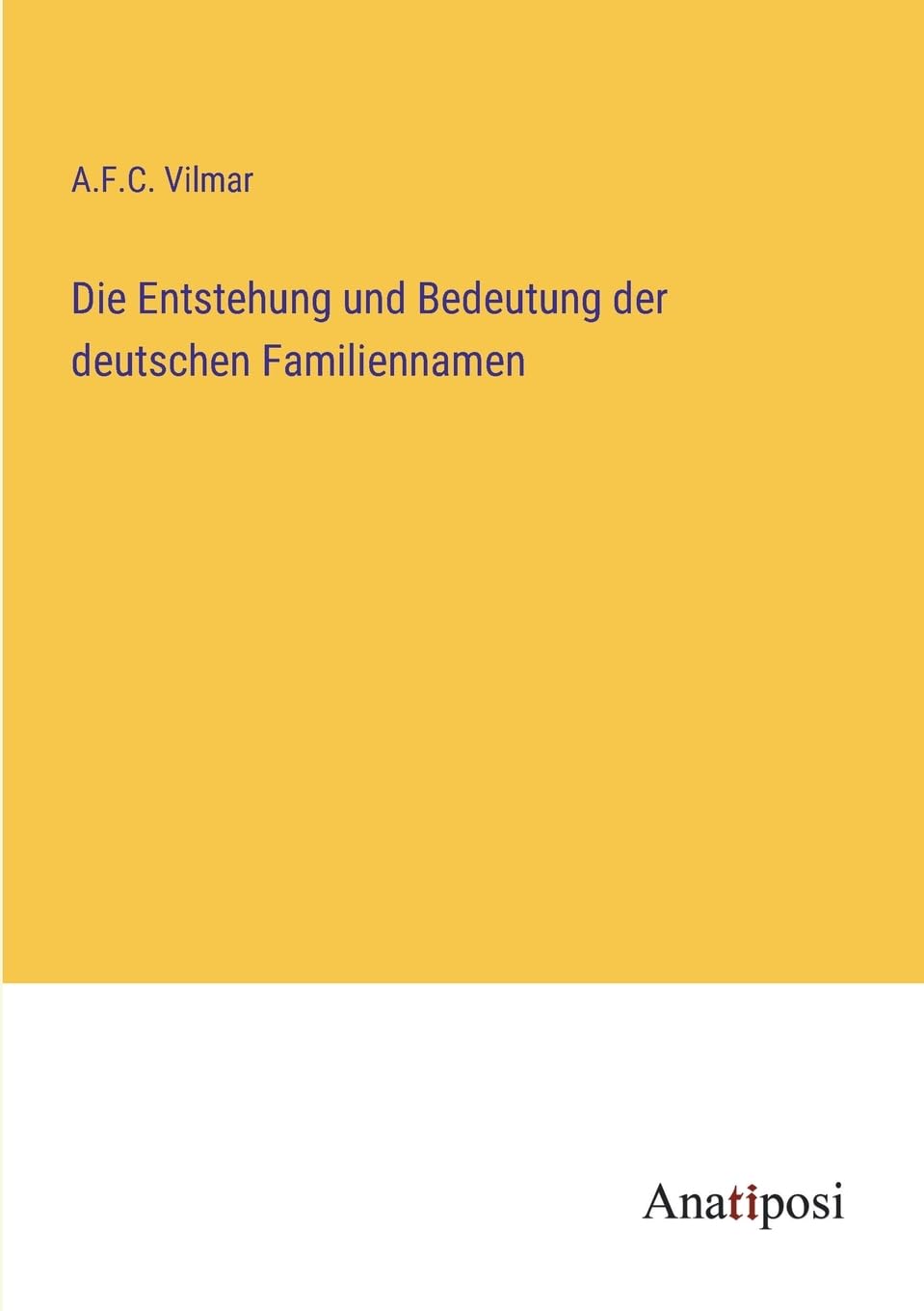 Die Entstehung und Bedeutung der deutschen Familiennamen Contemporary literature