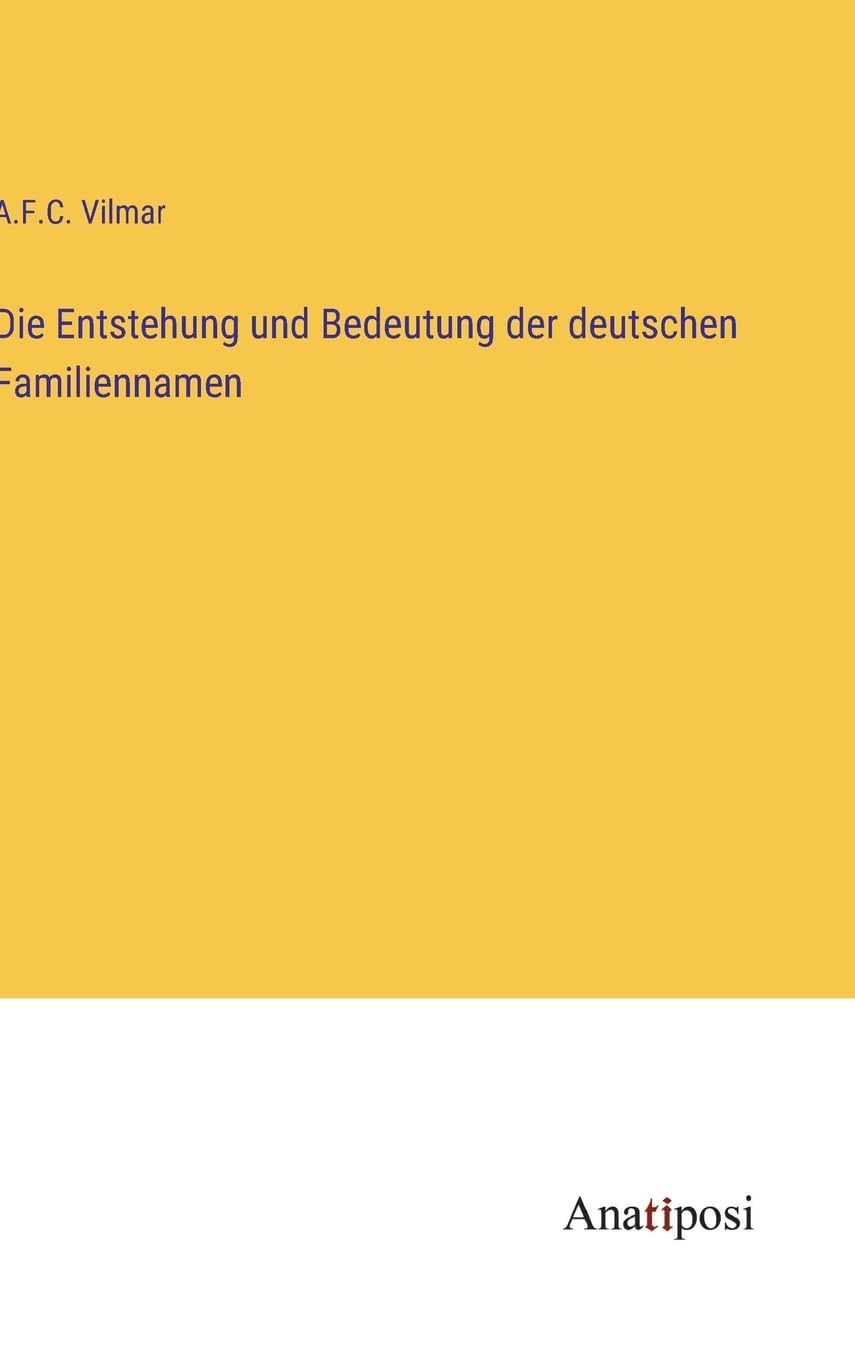 Die Entstehung und Bedeutung der deutschen Familiennamen Contemporary literature