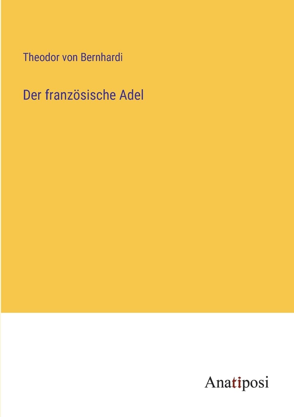 Der französische Adel Contemporary literature