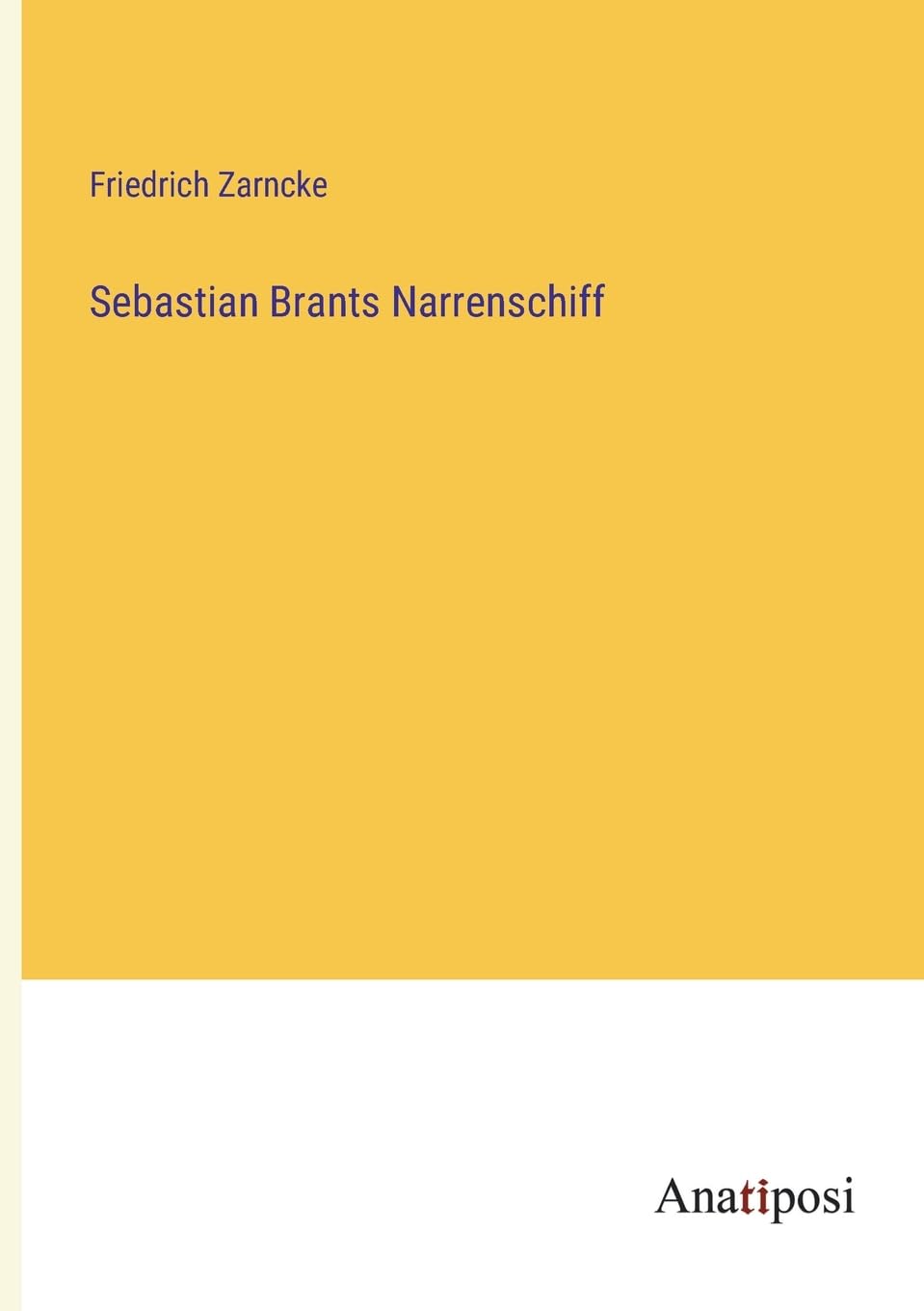 Sebastian Brants Narrenschiff Contemporary literature