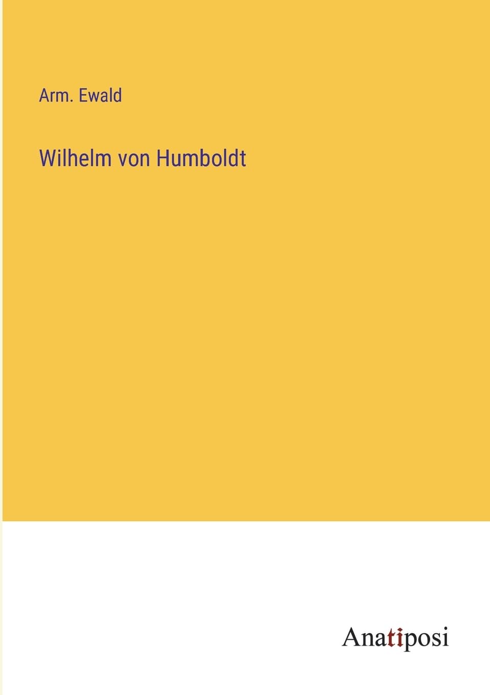 Product Image: Wilhelm von Humboldt