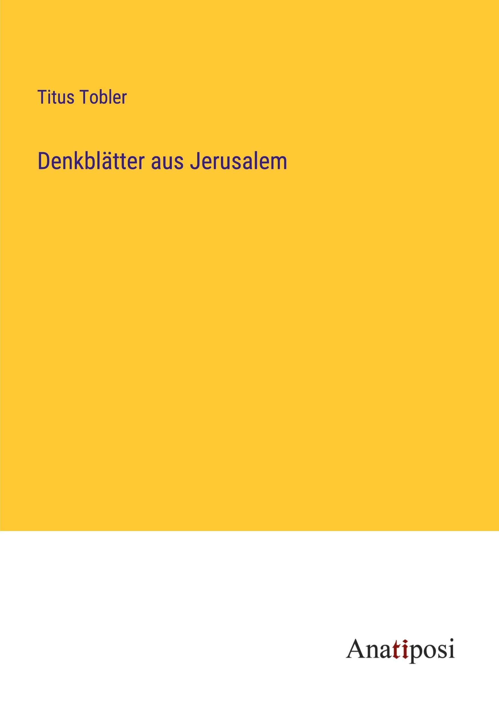 Denkblätter aus Jerusalem Classics