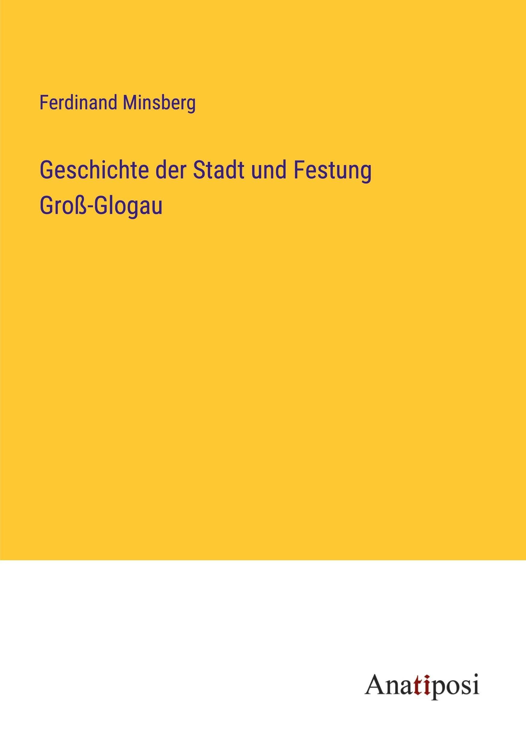 Geschichte der Stadt und Festung Groß-Glogau Classics