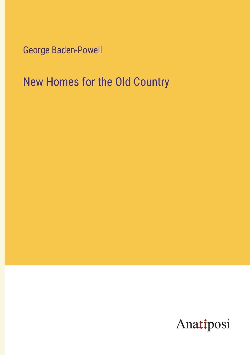 New Homes for the Old Country Contemporary literature