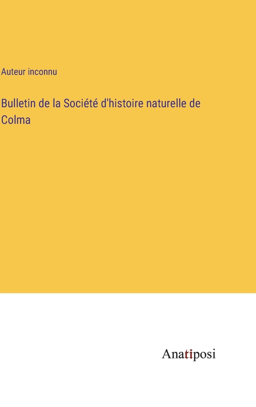 Bulletin de la Société d'histoire naturelle de Colma Contemporary literature