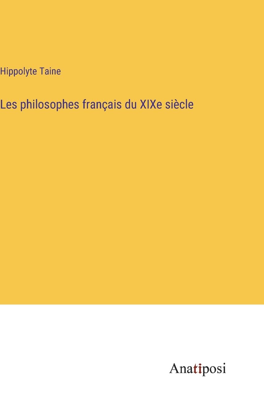 Les philosophes français du XIXe siècle Contemporary literature