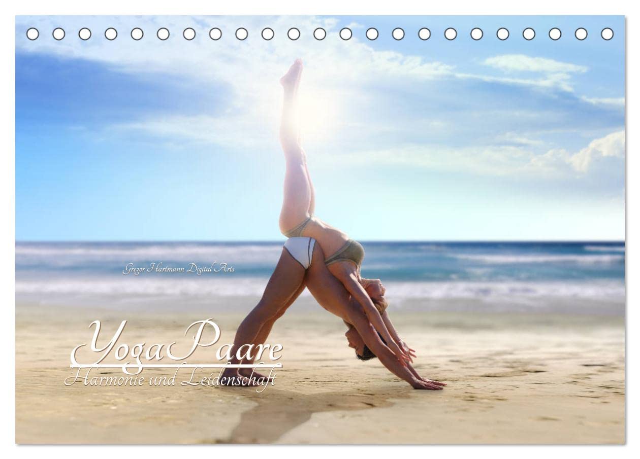 YogaPaare (Tischkalender 2024 DIN A5 quer), CALVENDO Monatskalender: Partneryoga: Der neue Trend im Fokus (CALVENDO Gesundheit) Film, Art & Culture