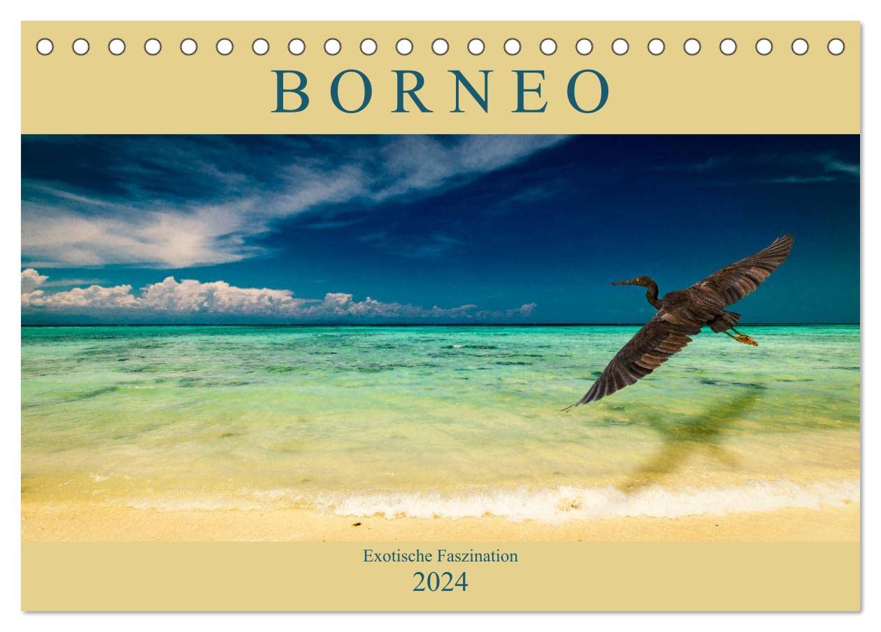 Borneo - Exotische Faszination (Tischkalender 2024 DIN A5 quer), CALVENDO Monatskalender: Erleben Sie die magische Vielfalt Borneos (CALVENDO Natur) Film, Art & Culture
