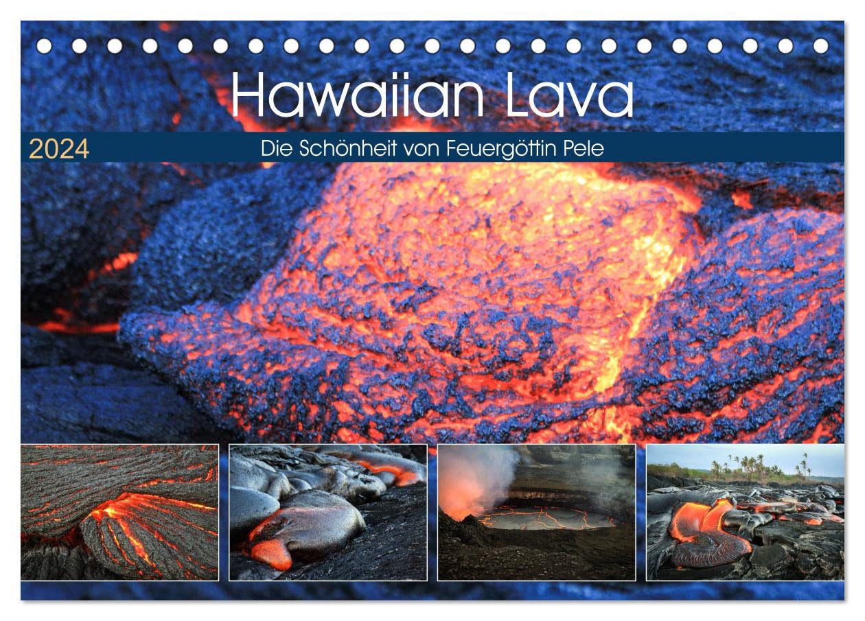 Hawaiian Lava - Die Schönheit von Feuergöttin Pele (Tischkalender 2024 DIN A5 quer), CALVENDO Monatskalender: Der Kilauea auf Hawaii ist der aktivste ... Pazifik immer weiter wachsen. (CALVENDO Orte) Leisure, Home & Garden