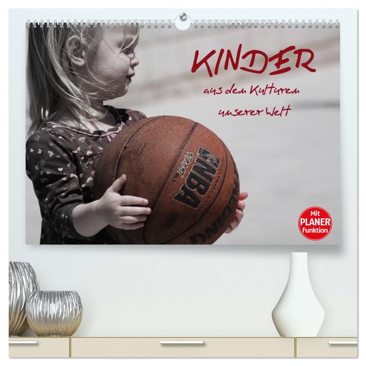 Kinder aus den Kulturen unserer Welt (hochwertiger Premium Wandkalender 2024 DIN A2 quer), Kunstdruck in Hochglanz: Hübsche Kindergesichter aus verschiedenen fernen Ländern (CALVENDO Menschen) Living & Furnishing