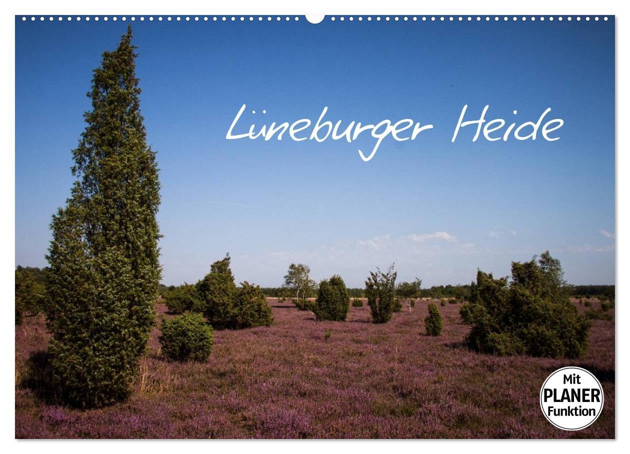 Lüneburger Heide (Wandkalender 2024 DIN A2 quer), CALVENDO Monatskalender: Die Lüneburger Heide während ihrer Blütezeit (CALVENDO Natur) Film, Art & Culture