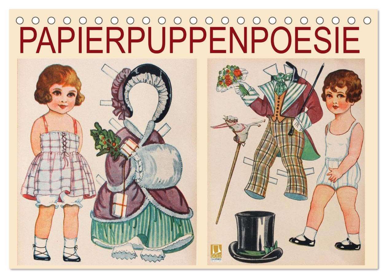 Papierpuppenpoesie (Tischkalender 2024 DIN A5 quer), CALVENDO Monatskalender: Sammlerin und Autorin Karen Erbs nähert sich ihrer Faszination für alte ... Papier mit Photos und Poesie (CALVENDO Kunst) Leisure, Home & Garden