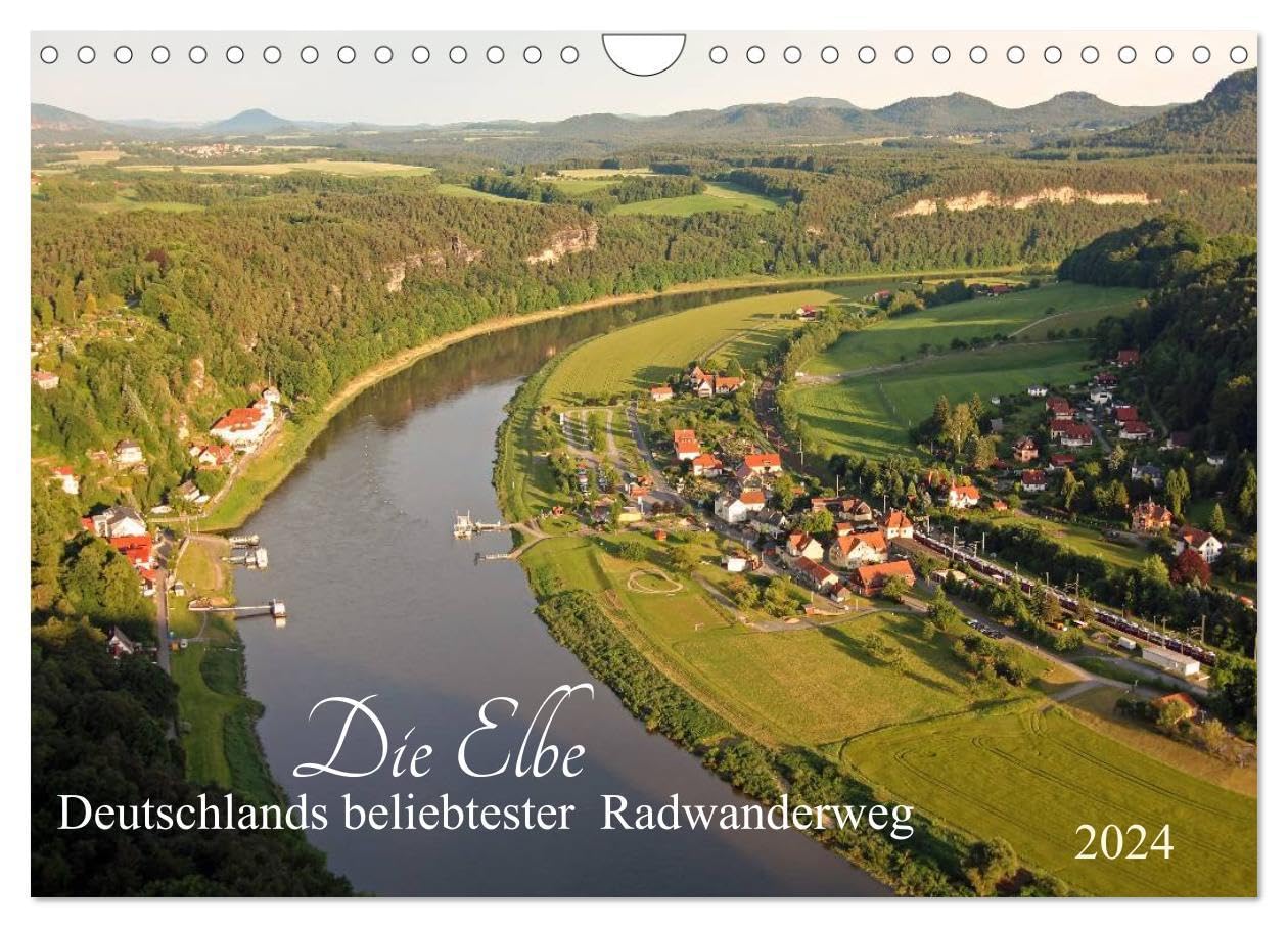 Die Elbe - Deutschlands beliebtester Radwanderweg (Wandkalender 2024 DIN A4 quer), CALVENDO Monatskalender: Entlang des beliebtesten Radwanderweges in Deutschland (CALVENDO Orte) Leisure, Home & Garden