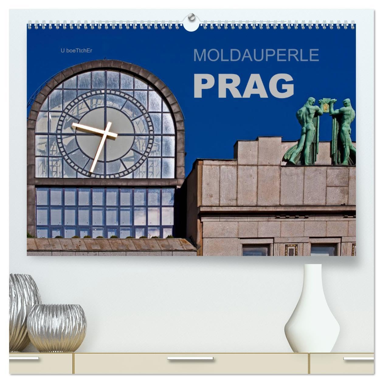 Moldauperle Prag (hochwertiger Premium Wandkalender 2024 DIN A2 quer), Kunstdruck in Hochglanz: Prag - Faszinierende Metropole an der Moldau (CALVENDO Orte) Film, Art & Culture