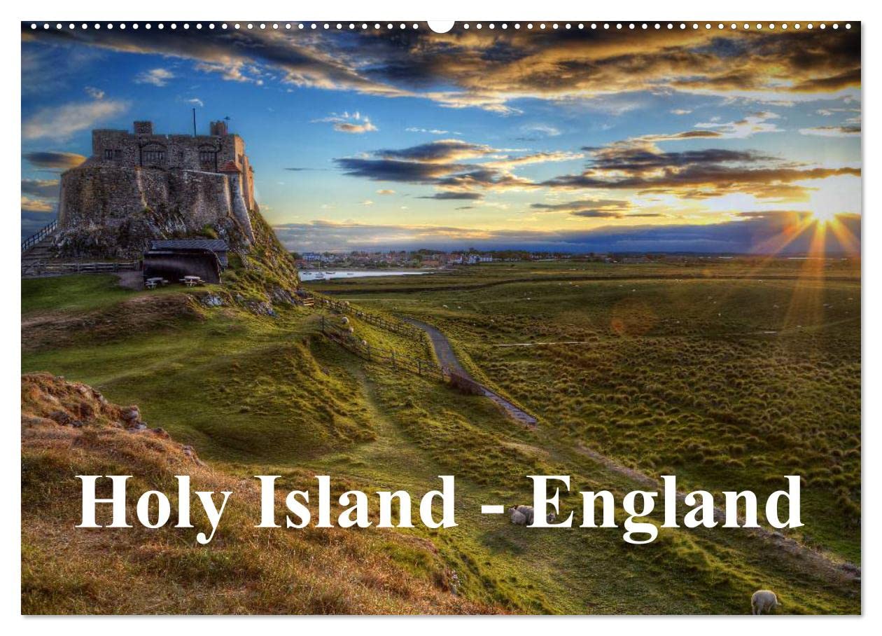 Holy Island - England (Wandkalender 2024 DIN A2 quer), CALVENDO Monatskalender: Eine Bilderreise über die Insel Holy Island in England (CALVENDO Orte) Leisure, Home & Garden