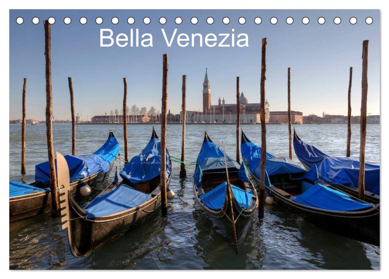 Bella Venezia (Tischkalender 2024 DIN A5 quer), CALVENDO Monatskalender: Die Lagunenstadt Venedig ist einzigartig auf der Welt. Prunkvolle Paläste, ... seinen Beinamen zurecht. (CALVENDO Orte) Leisure, Home & Garden