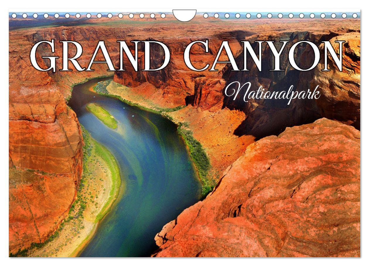 Grand Canyon, Nationalpark (Wandkalender 2024 DIN A4 quer), CALVENDO Monatskalender: Entdecken Sie eine wunderschöne Landschaft aus roten Felsen und tiefen Schluchten. (CALVENDO Orte) Leisure, Home & Garden