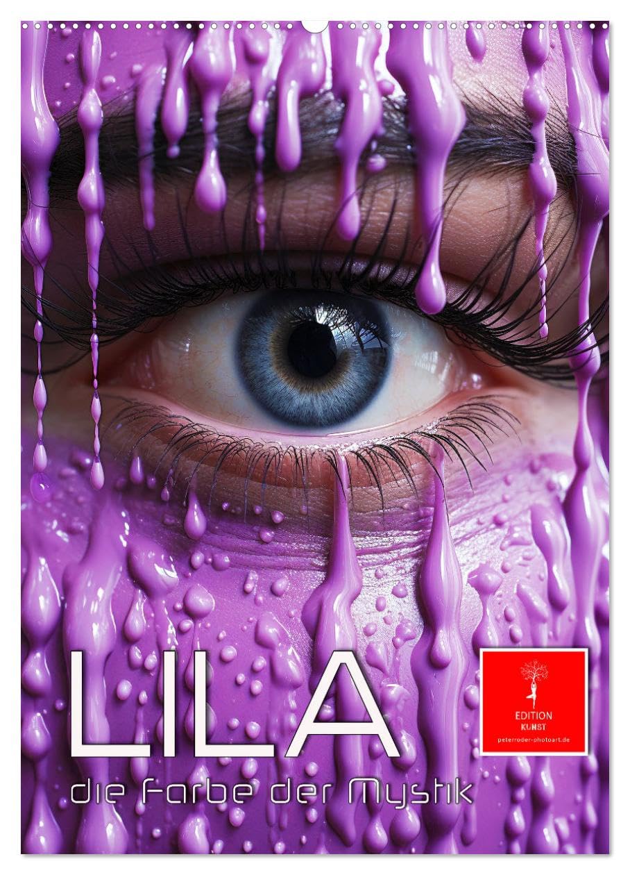 Lila, die Farbe der Mystik (Wandkalender 2024 DIN A2 hoch), CALVENDO Monatskalender: Lila, die geheimnisvolle vielseitige Farbe. (CALVENDO Kunst) Photography